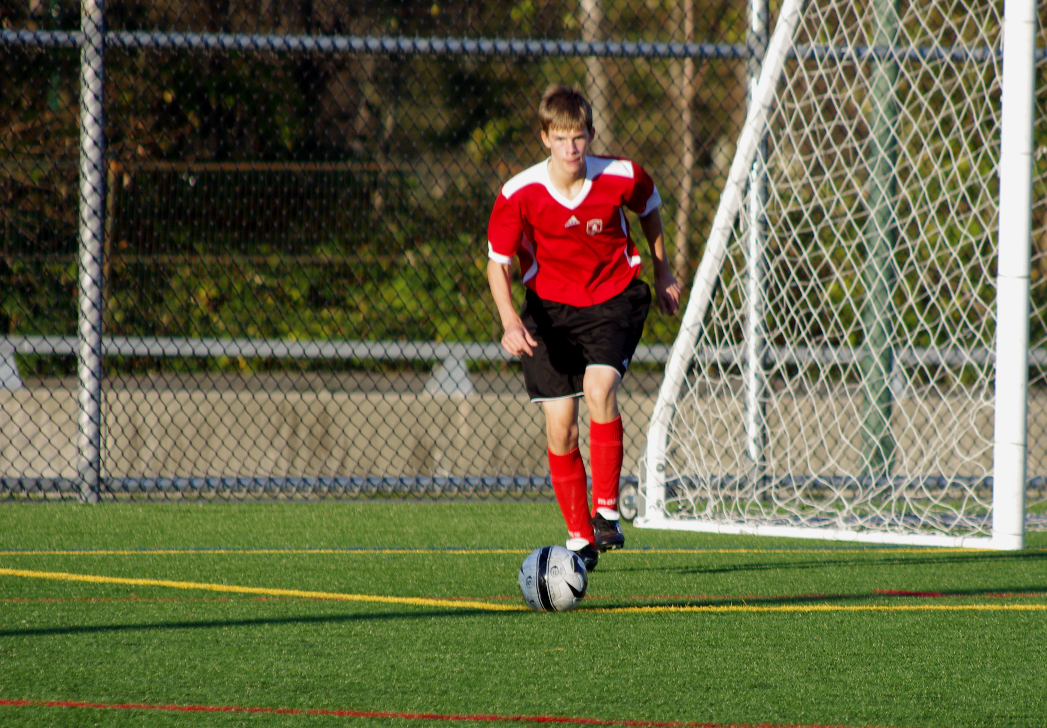 Allen Greer Takes a Penalty Kick for the Point Grey Strikers
